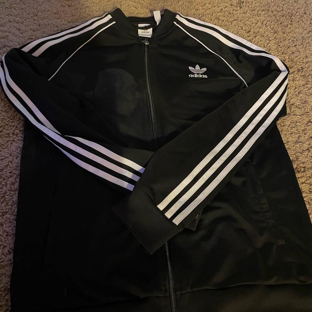 Adidas superstar zip up jacket